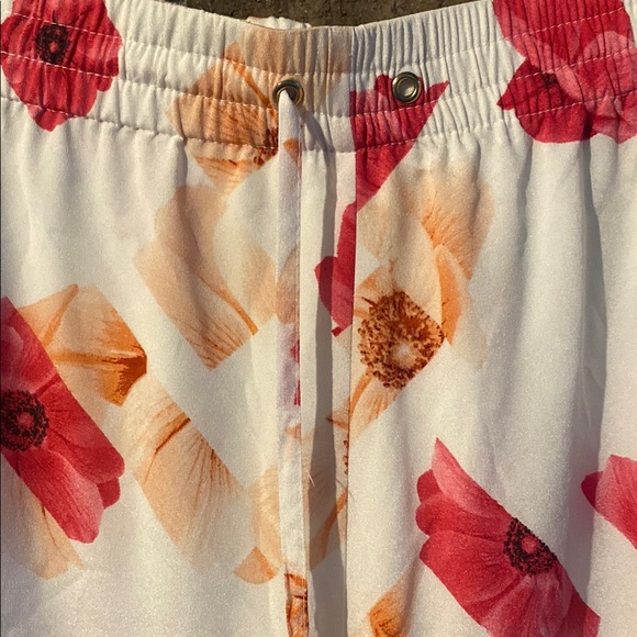 Calvin Klein Red and Orange Wide Leg Lounge Pants - Picture 2 of 4